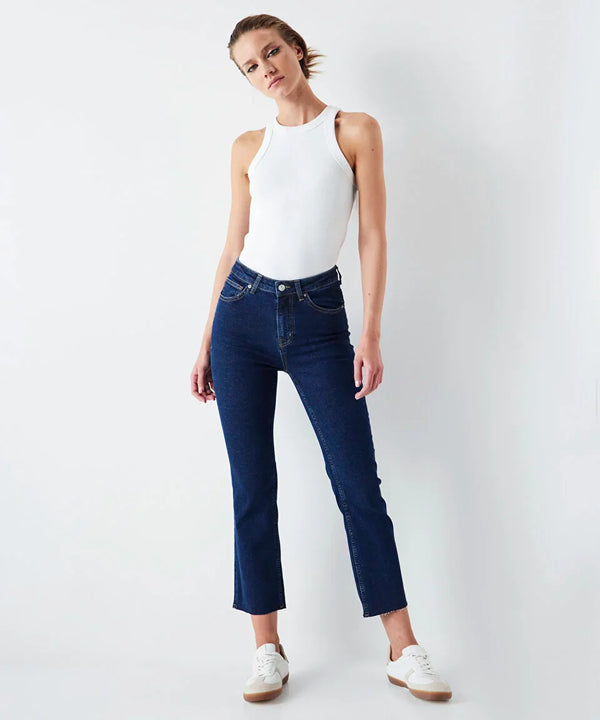 Ipekyol Cropped Flare Fit Jeans Dark Indigo