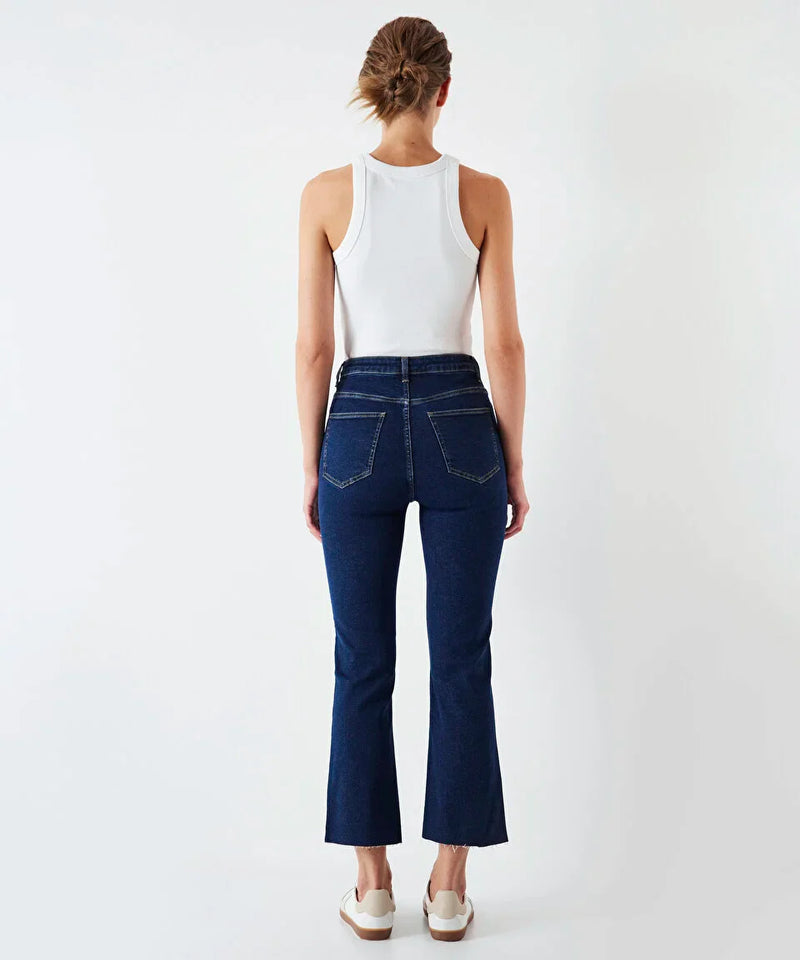 Ipekyol Cropped Flare Fit Jeans Dark Indigo