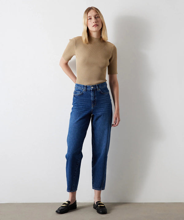 Ipekyol Carrot Fit Crop Jeans Dark Indigo