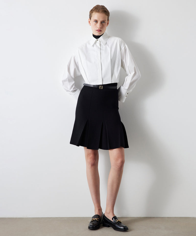 Ipekyol Pleated Crop Shirt White