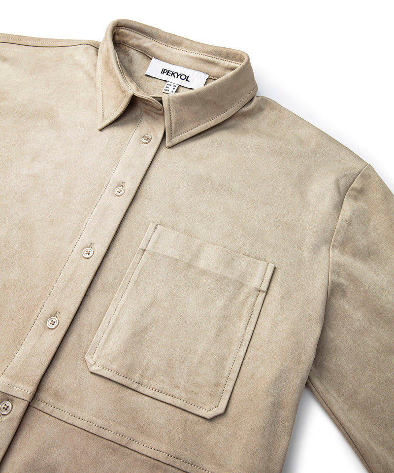 Ipekyol Suede Shirt Beige