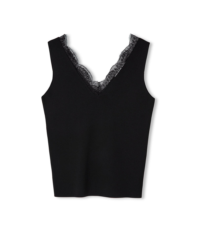 Ipekyol Lace Mix Knitwear Black