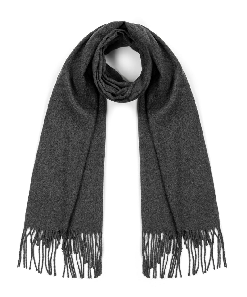 Ipekyol Basic Scarf With Fringes Dark Grey