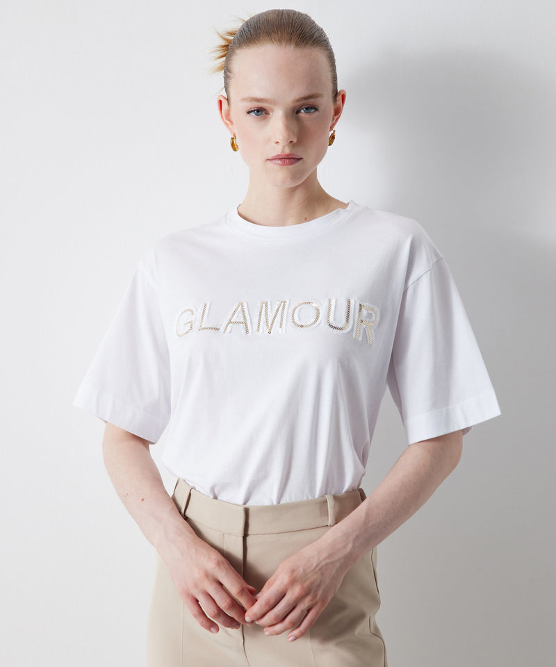 Ipekyol Sequin-Embroidered T-Shirt White