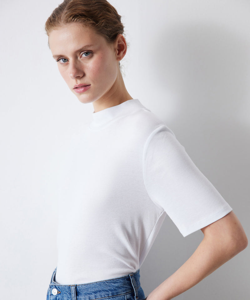 Ipekyol Half Turtleneck T-Shirt White