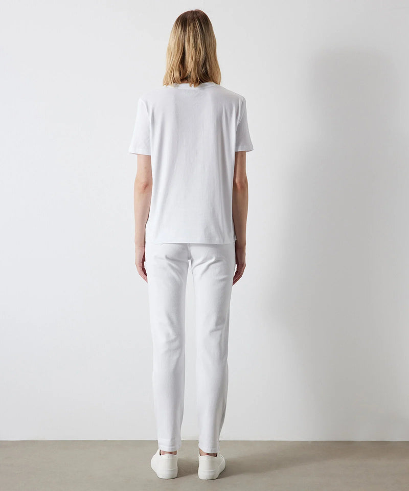 Ipekyol Basic V-Neck T-Shirt White