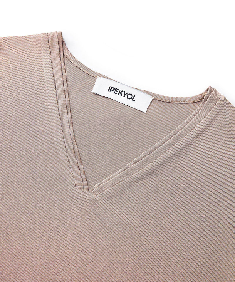 Ipekyol V-Neck Basic T-Shirt Old Rose