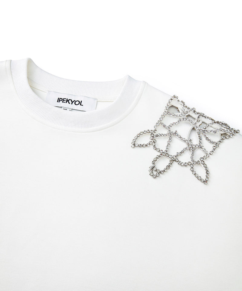 Ipekyol Stone-Embroidered Sweatshirt White