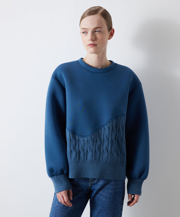 Ipekyol Knitwear Mix Sweatshirt Blue