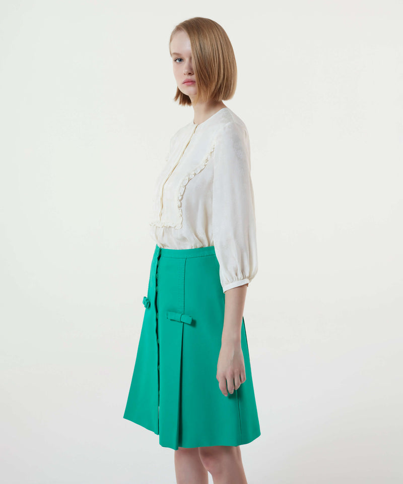 Machka Skirt With Bow Detail Green