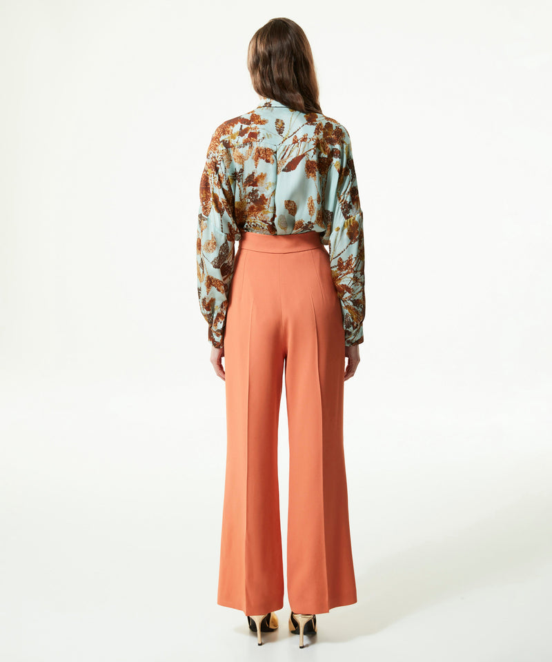 Machka High Waist Trousers With Button Accessories Salmon