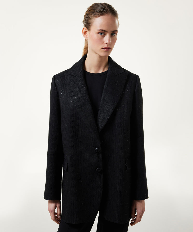 Machka Sequined Blazer Black