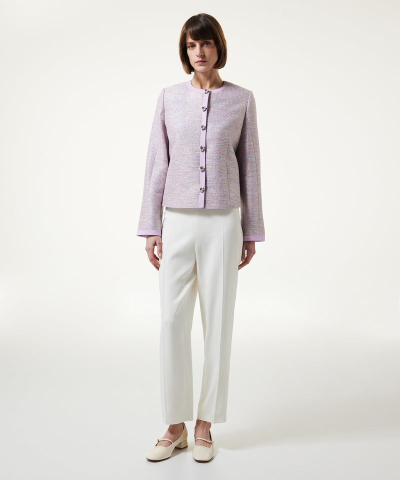 Machka Sequin Embroidered Jacket Lilac