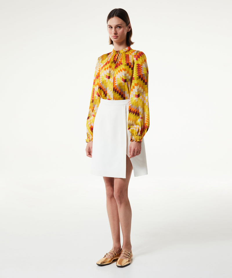 Machka Retro Pattern Shirt Yellow