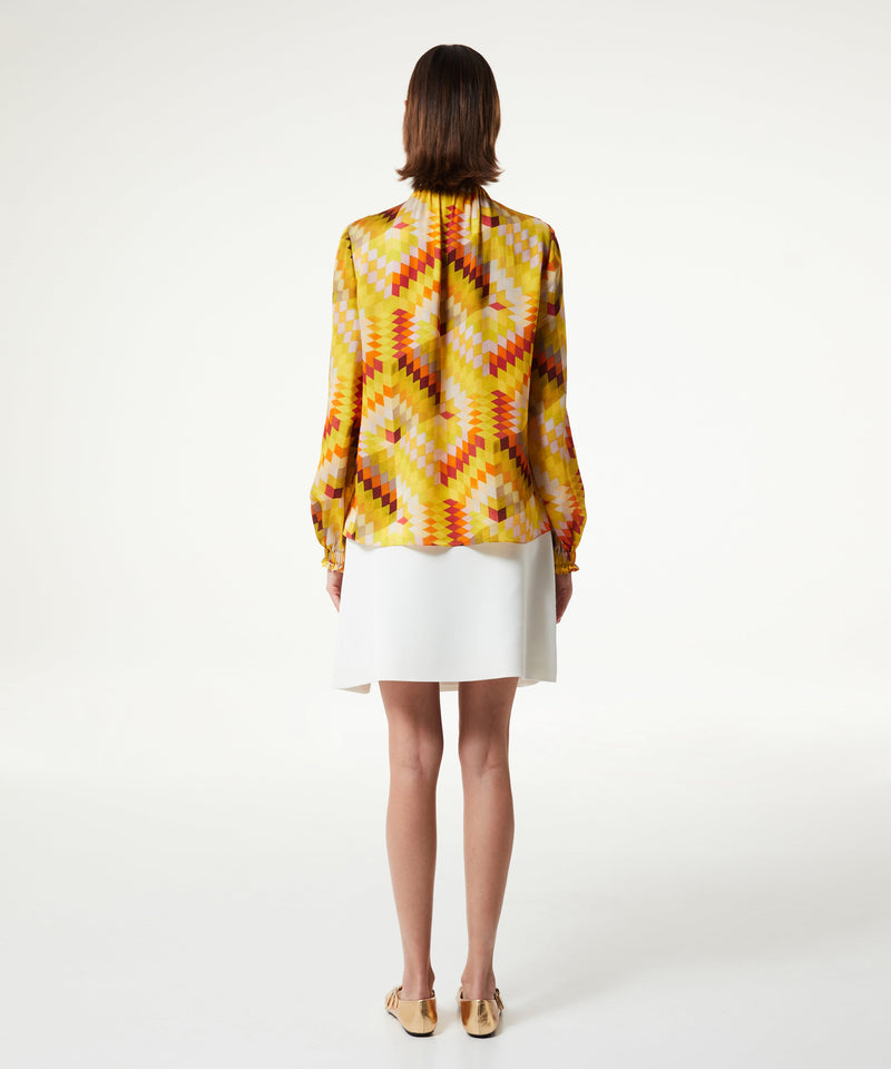 Machka Retro Pattern Shirt Yellow