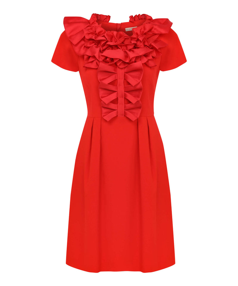 Machka Bow Detail Dress Red