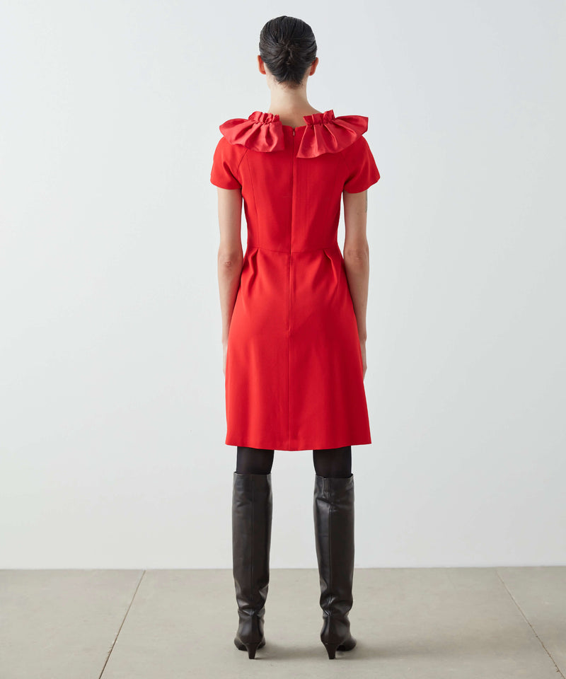 Machka Bow Detail Dress Red