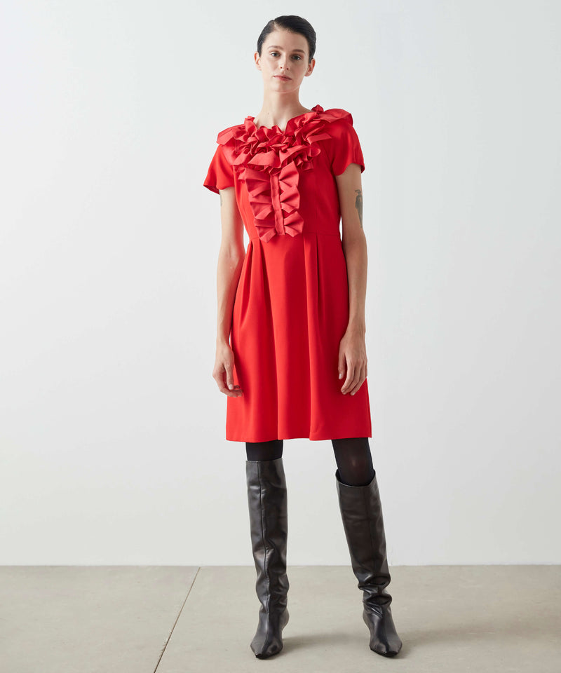 Machka Bow Detail Dress Red