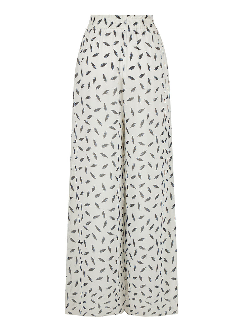 Nocturne Trouser Print Off White - Wardrobe Fashion