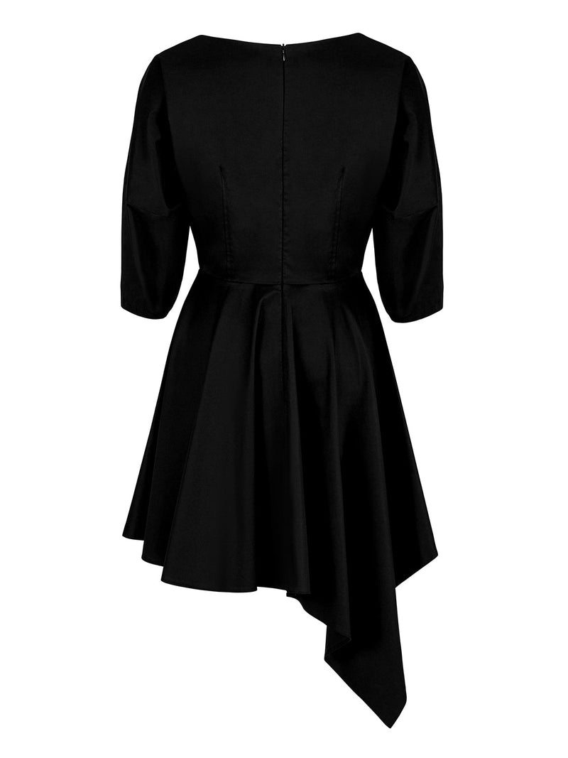 Nocturne Asymmetric Cut Dresses Black