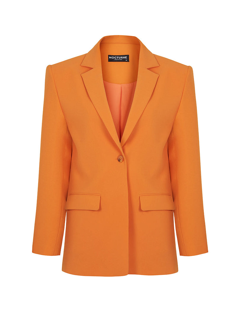 Nocturne Double Breasted Blazer Orange